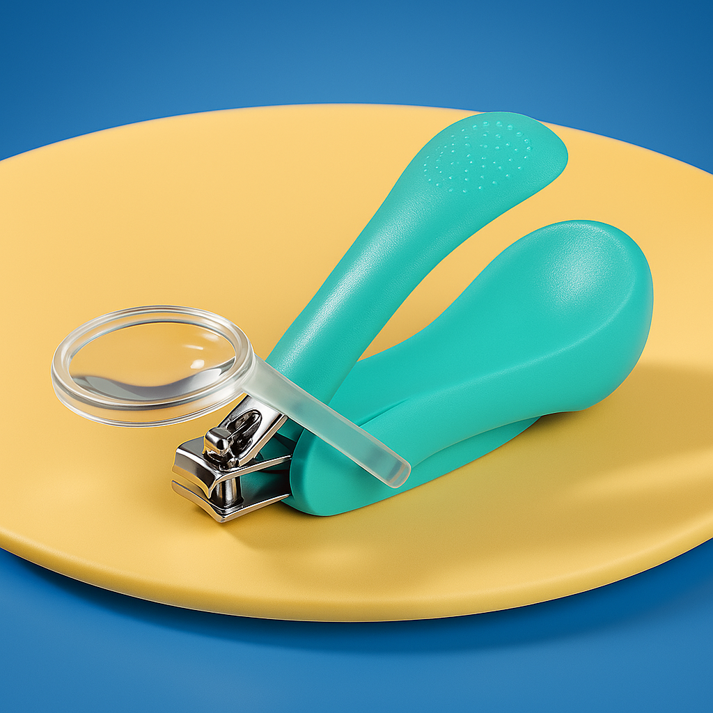 Innebygd forstørrelsesglass – Rustfrie stålpiper – Sikker grep for nyfødte og spedbarn Norvo