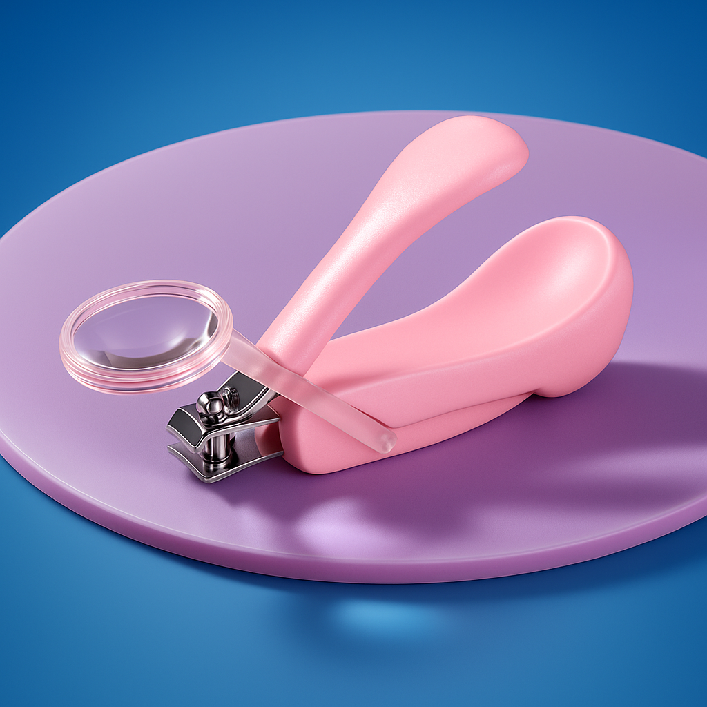 Innebygd forstørrelsesglass – Rustfrie stålpiper – Sikker grep for nyfødte og spedbarn Norvo