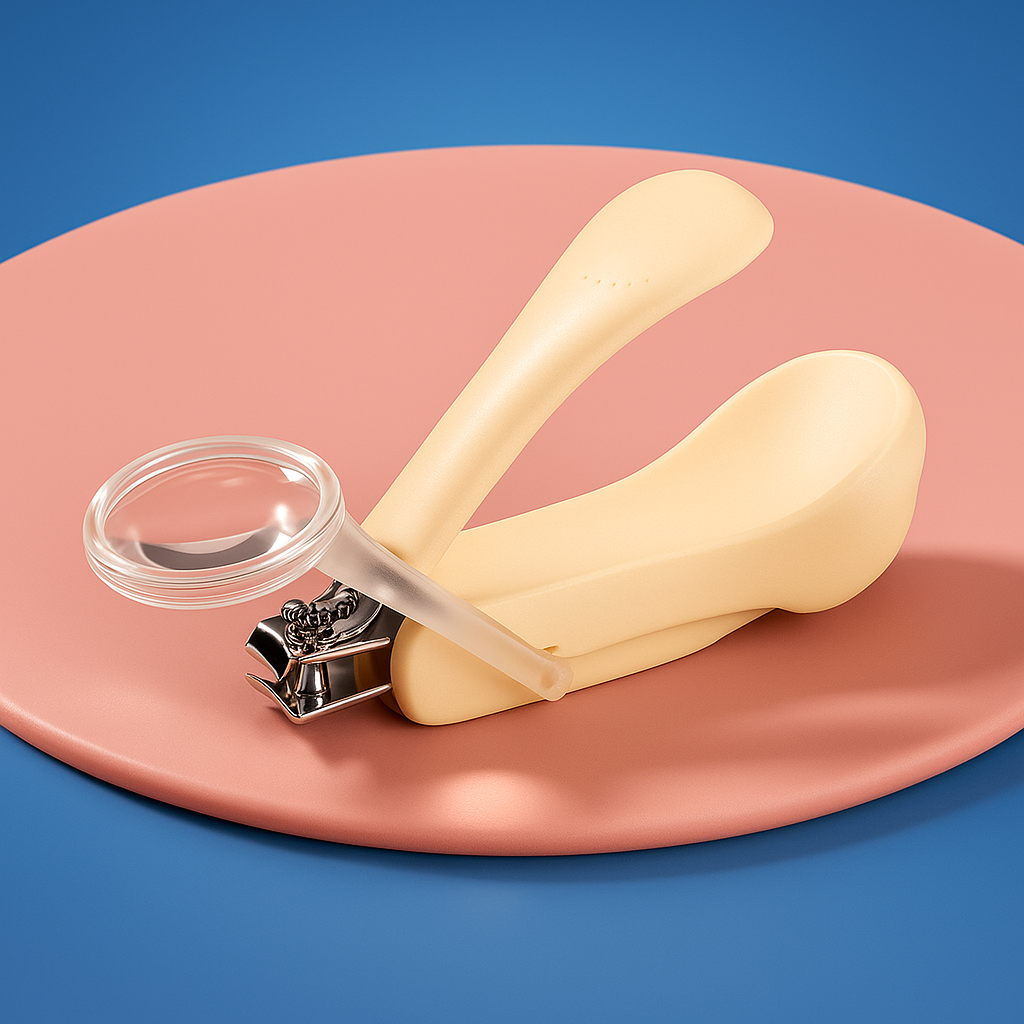 Innebygd forstørrelsesglass – Rustfrie stålpiper – Sikker grep for nyfødte og spedbarn Norvo