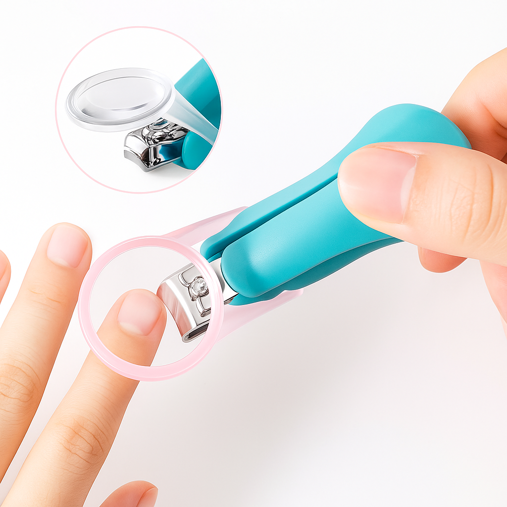 Innebygd forstørrelsesglass – Rustfrie stålpiper – Sikker grep for nyfødte og spedbarn Norvo