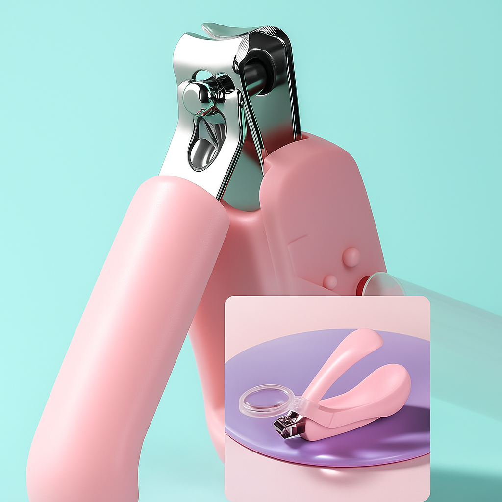 Innebygd forstørrelsesglass – Rustfrie stålpiper – Sikker grep for nyfødte og spedbarn Norvo