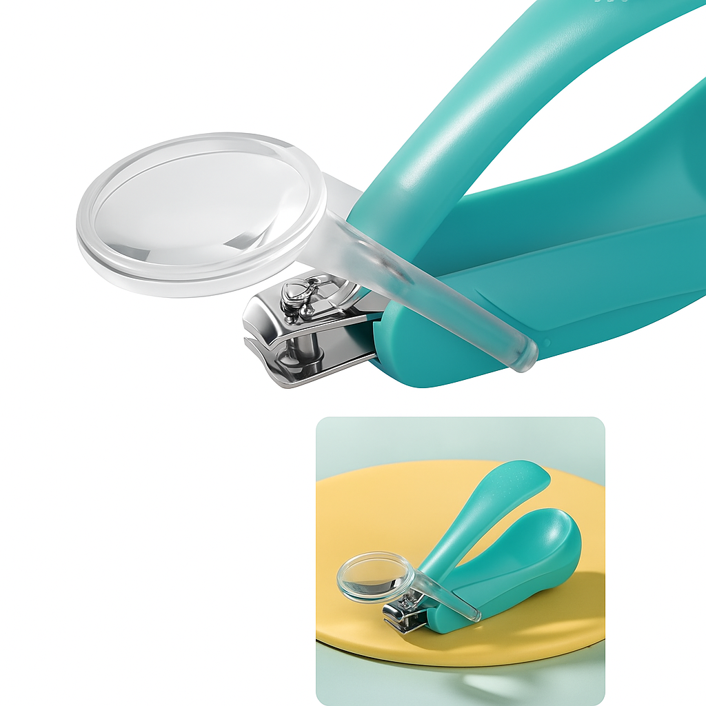 Innebygd forstørrelsesglass – Rustfrie stålpiper – Sikker grep for nyfødte og spedbarn Norvo