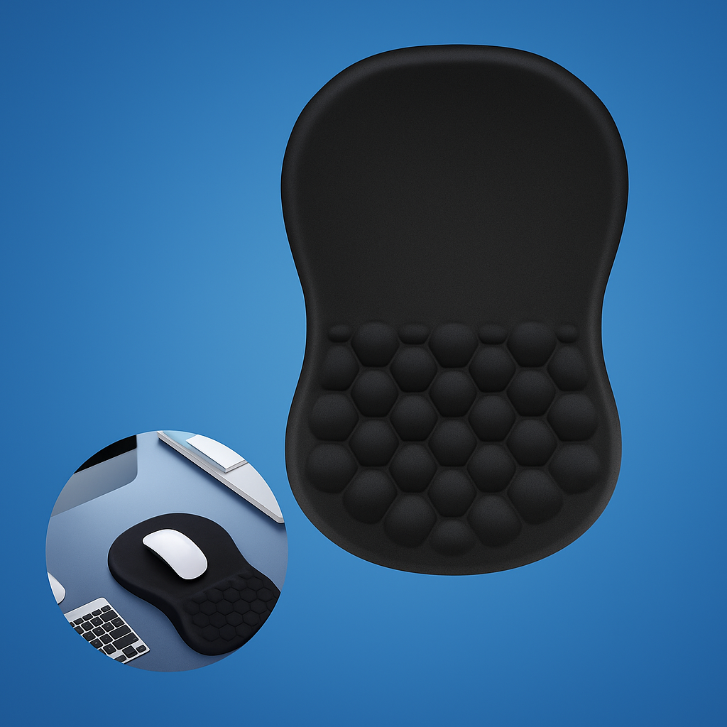 Lindrer håndleddsmerter – Polstret sklisikker base – For kontorarbeid og gaming Norvo