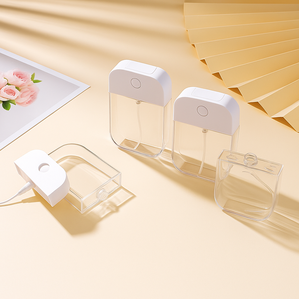 Lekkasjesikker fin tåke påfyllbar – Kompakt kortform for parfyme og desinfeksjonsmiddel Norvo