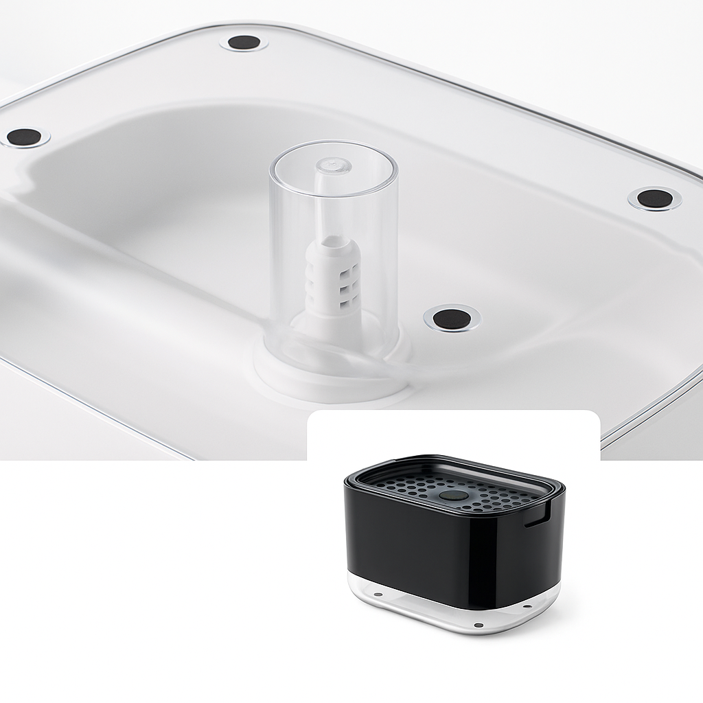 Kompakt Høydepunkt - Silikonbunn Enkel Rengjøring - Kjøkkenvask Organisasjon Norvo