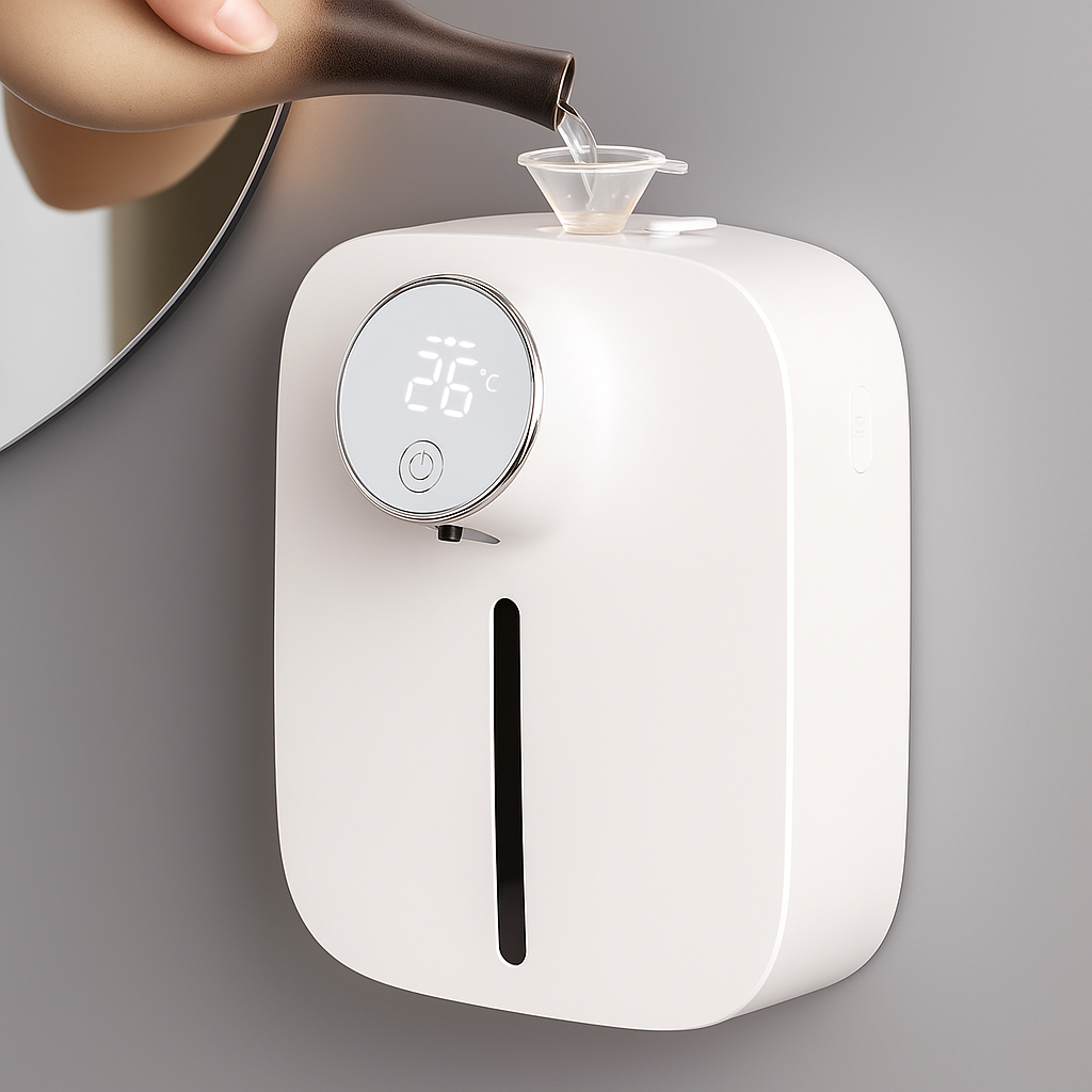 Berøringsfri Håndhygiene – Oppladbar Veggmontert – Bad Kjøkken Hjem Norvo