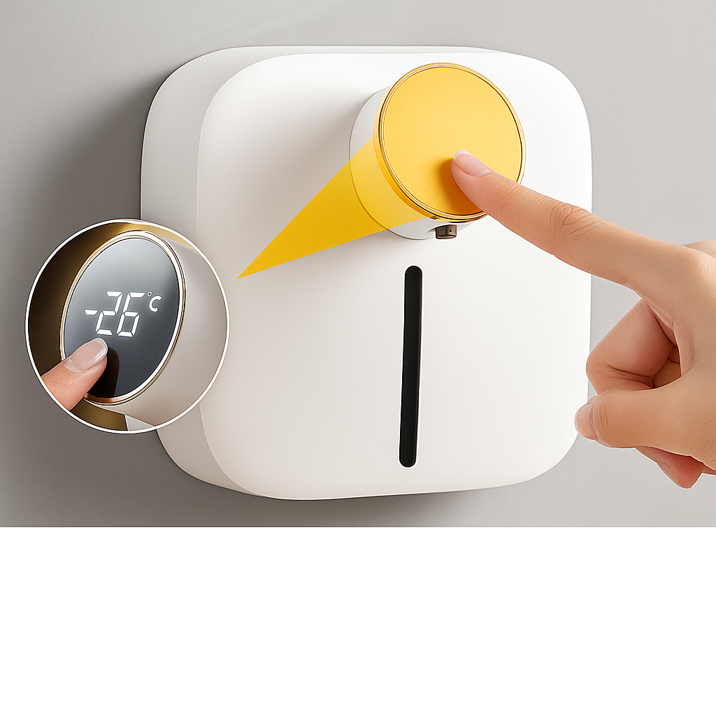 Berøringsfri Håndhygiene – Oppladbar Veggmontert – Bad Kjøkken Hjem Norvo