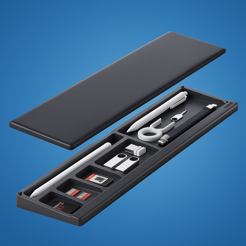 Ergonomisk pute støtte – Sklisikker matte med oppbevaringsboks – Kontorproduktivitet og komfort Norvo