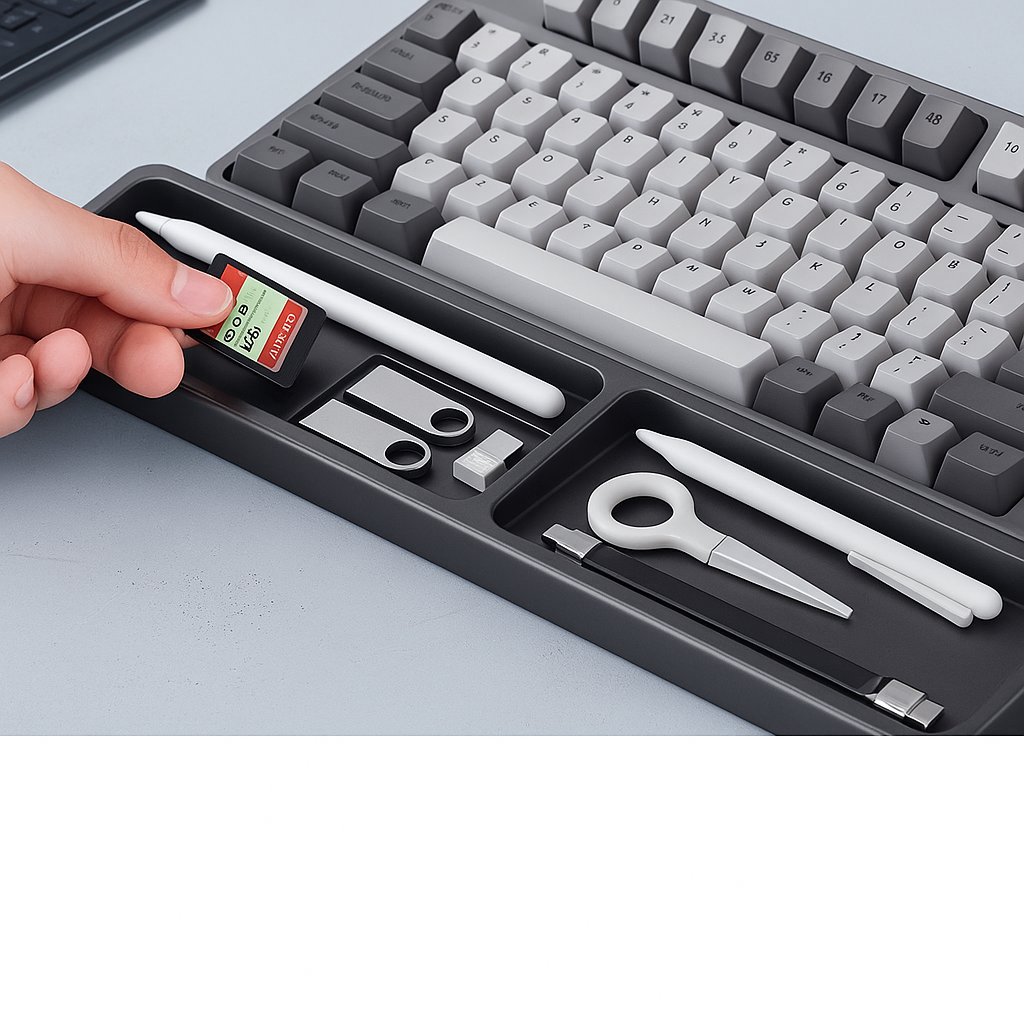 Ergonomisk pute støtte – Sklisikker matte med oppbevaringsboks – Kontorproduktivitet og komfort Norvo