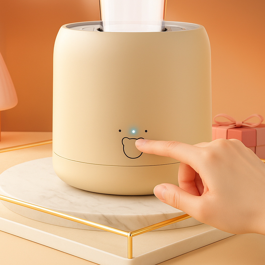 Klumpfri flaske shaker – Stille oppladbar design – Nattmat og travle foreldre Norvo