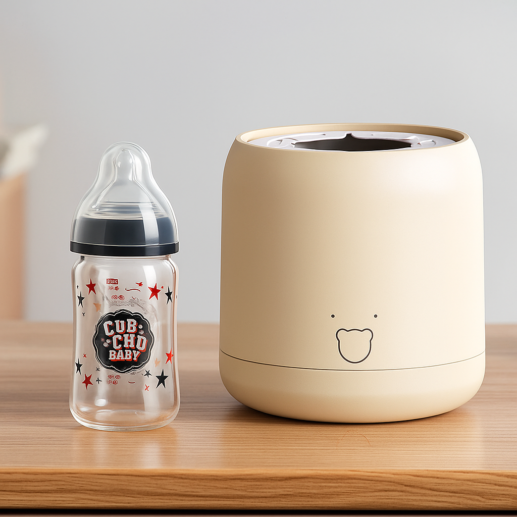 Klumpfri flaske shaker – Stille oppladbar design – Nattmat og travle foreldre Norvo