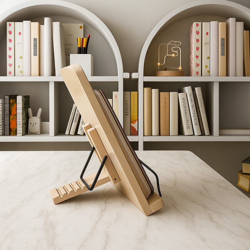 Foldbar Justerbar – Tre Stabil Ramme – Kokebøker Nettbrett og Håndfri Lesing Norvo