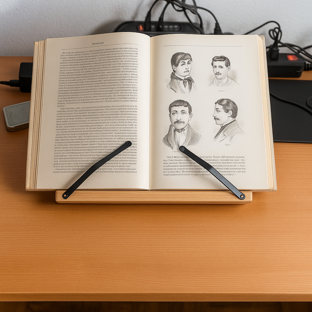 Foldbar Justerbar – Tre Stabil Ramme – Kokebøker Nettbrett og Håndfri Lesing Norvo