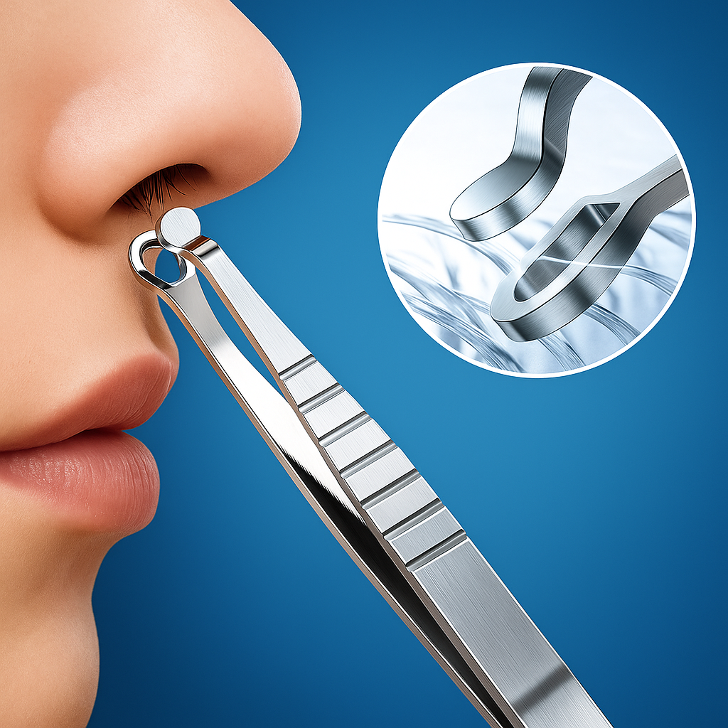 Sikker rund spissdesign – Rustfritt stål – Nøyaktig grooming for nese og ansikt Norvo