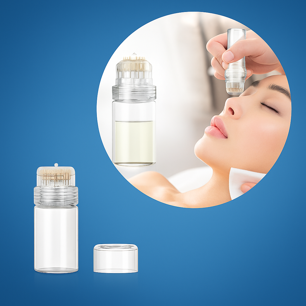 Presise mikronåler – Utbyttbart hode – Øk serumabsorpsjonen for strålende hud Norvo