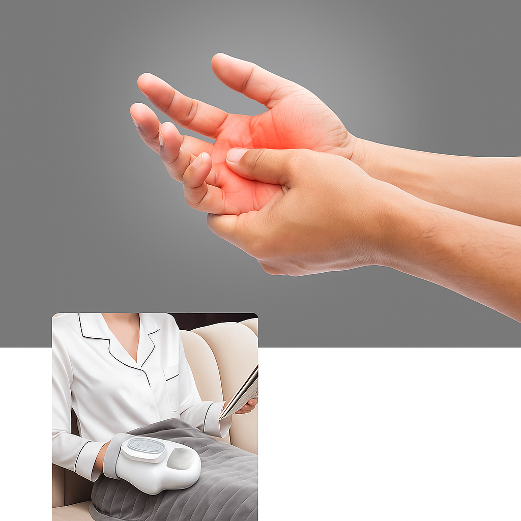 Varmeavlastningsenhet – Trådløs USB-oppladbar – Ideell for karpaltunnelsyndrom Norvo