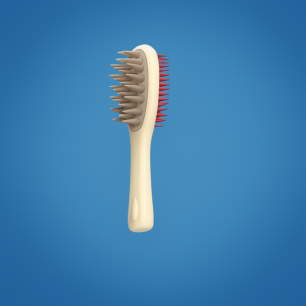 Sided Shampoo Brush – Silikon Hodebunnsmassasje – Dyp Rensing for Fet Hår & Følsom Hodebunn Norvo