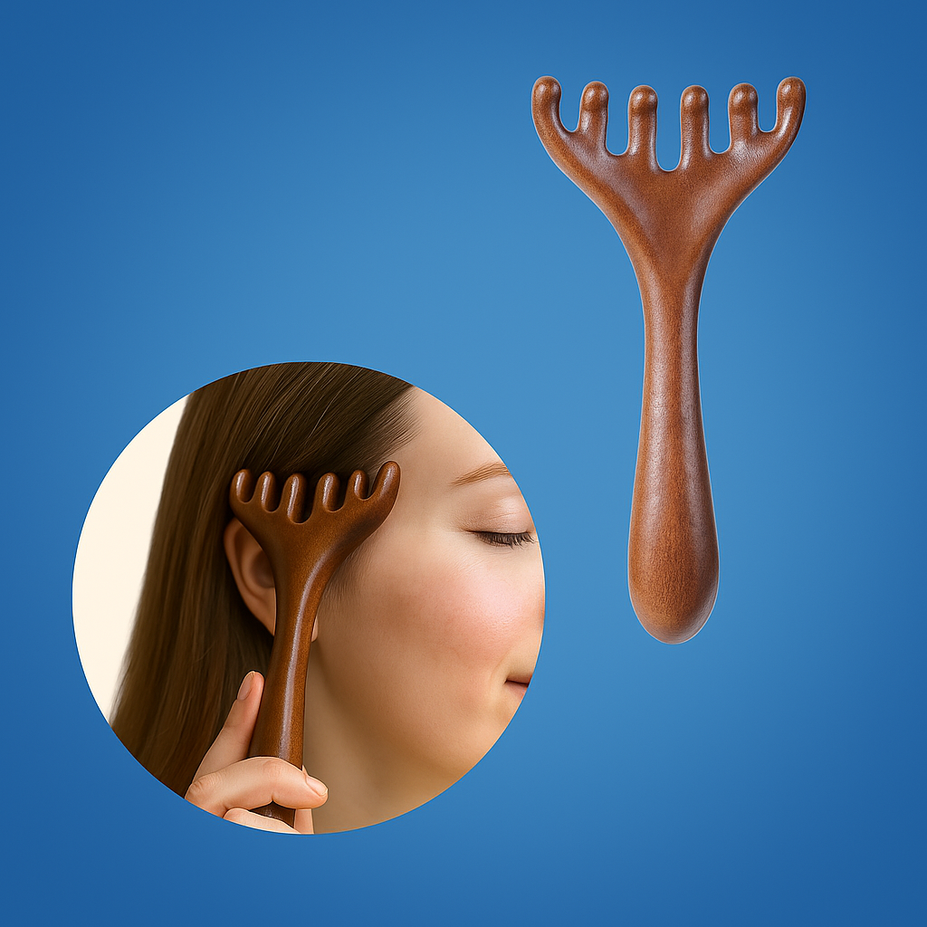 Anti-statisk Meridian Design – Mild hodebunns stimulering – Avslapning & Hårpleie Norvo