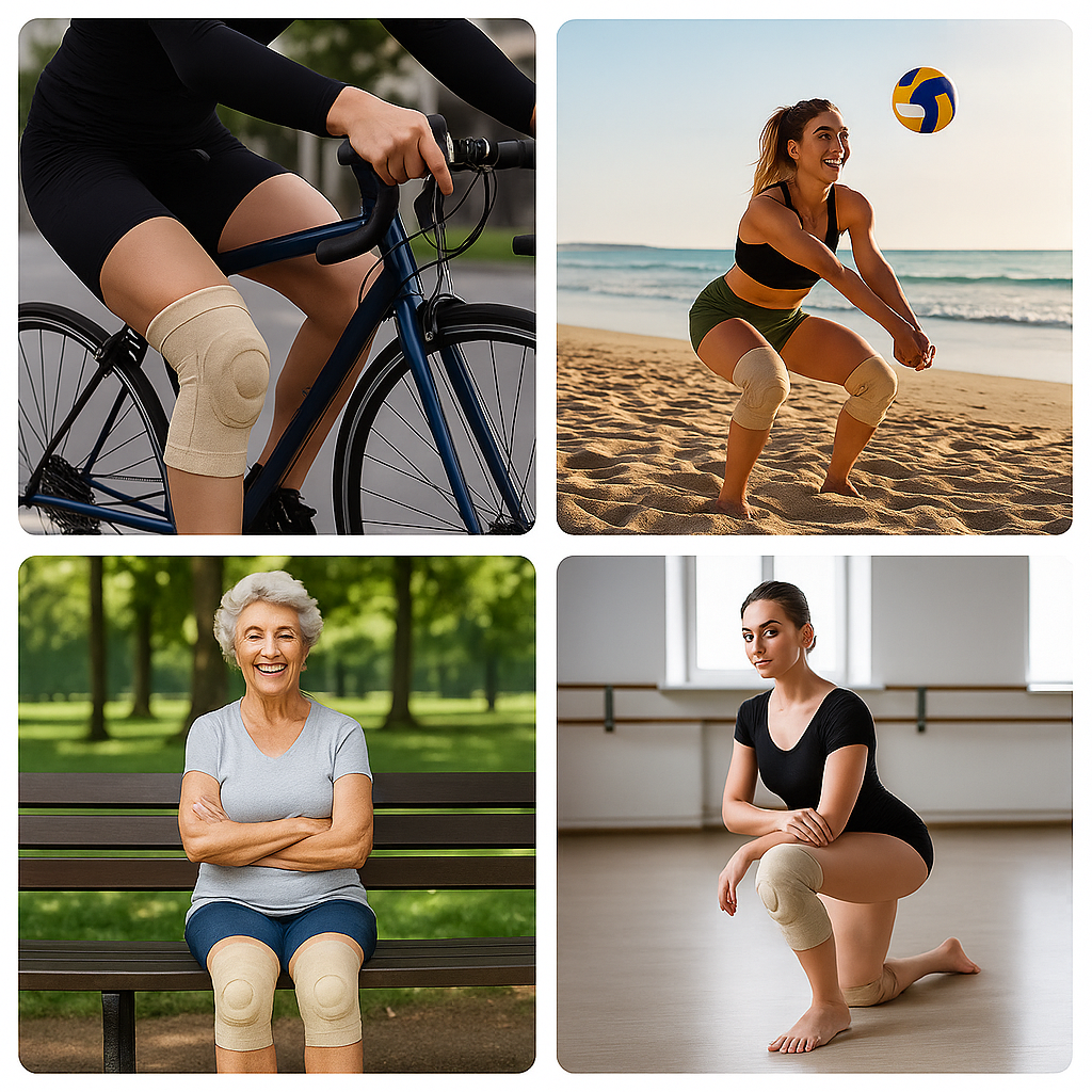 Sjokkabsorberende kompresjonsstøtte – Pustende antiskliddesign – Sport- og leddbeskyttelse Norvo