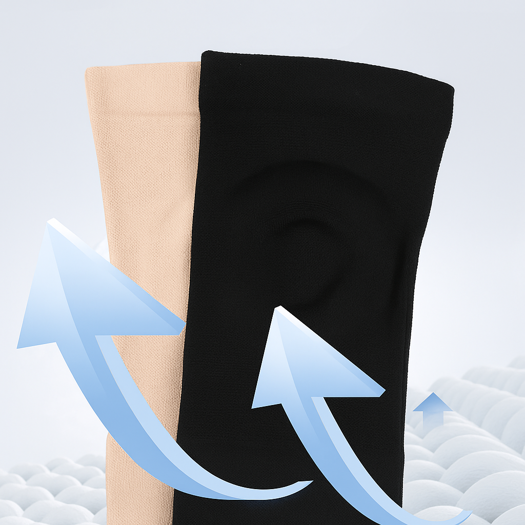 Sjokkabsorberende kompresjonsstøtte – Pustende antiskliddesign – Sport- og leddbeskyttelse Norvo