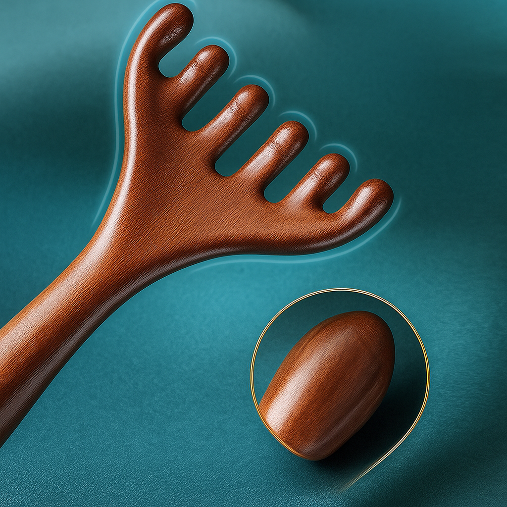 Anti-statisk Meridian Design – Mild hodebunns stimulering – Avslapning & Hårpleie Norvo