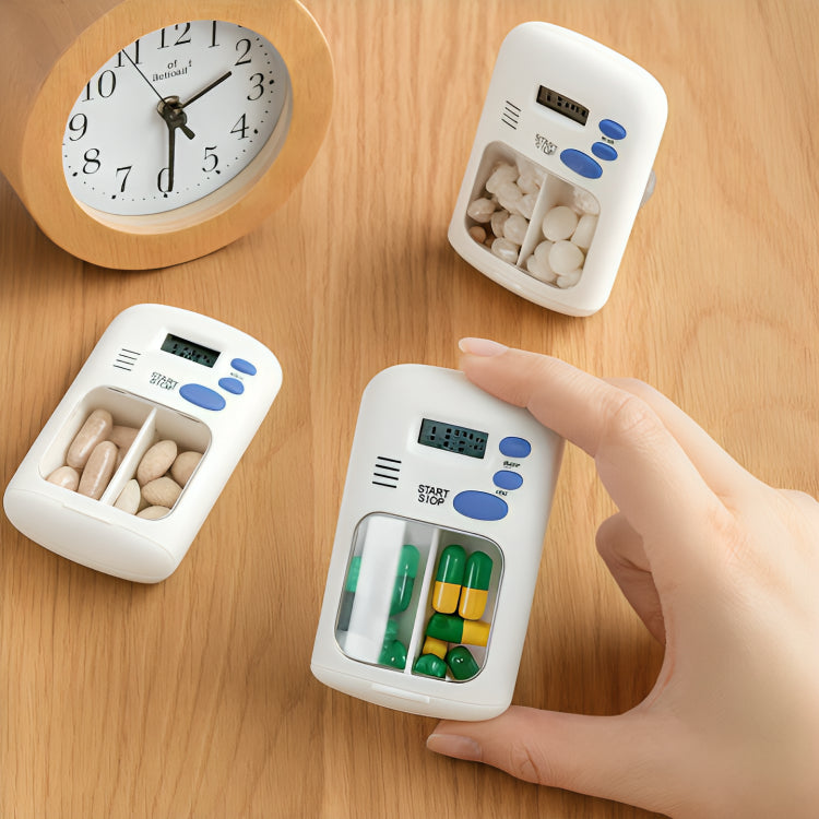 Medisinminne med timer – Bærbar og enkel å bruke – Daglig helsestøtte Norvo