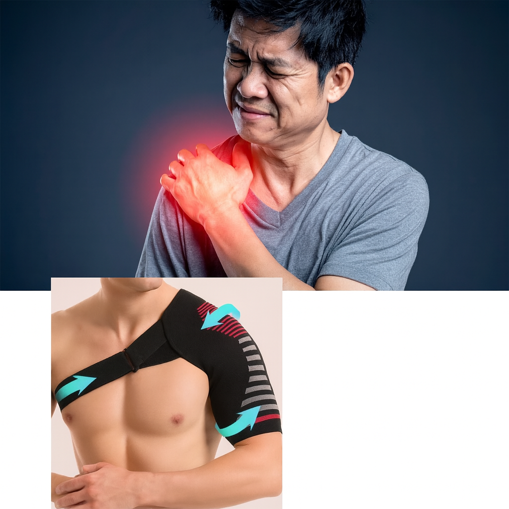 Smertereduksjon & leddstabilitet – Justerbar pustende kompresjonsmansjett – Sport & daglig bruk Norvo