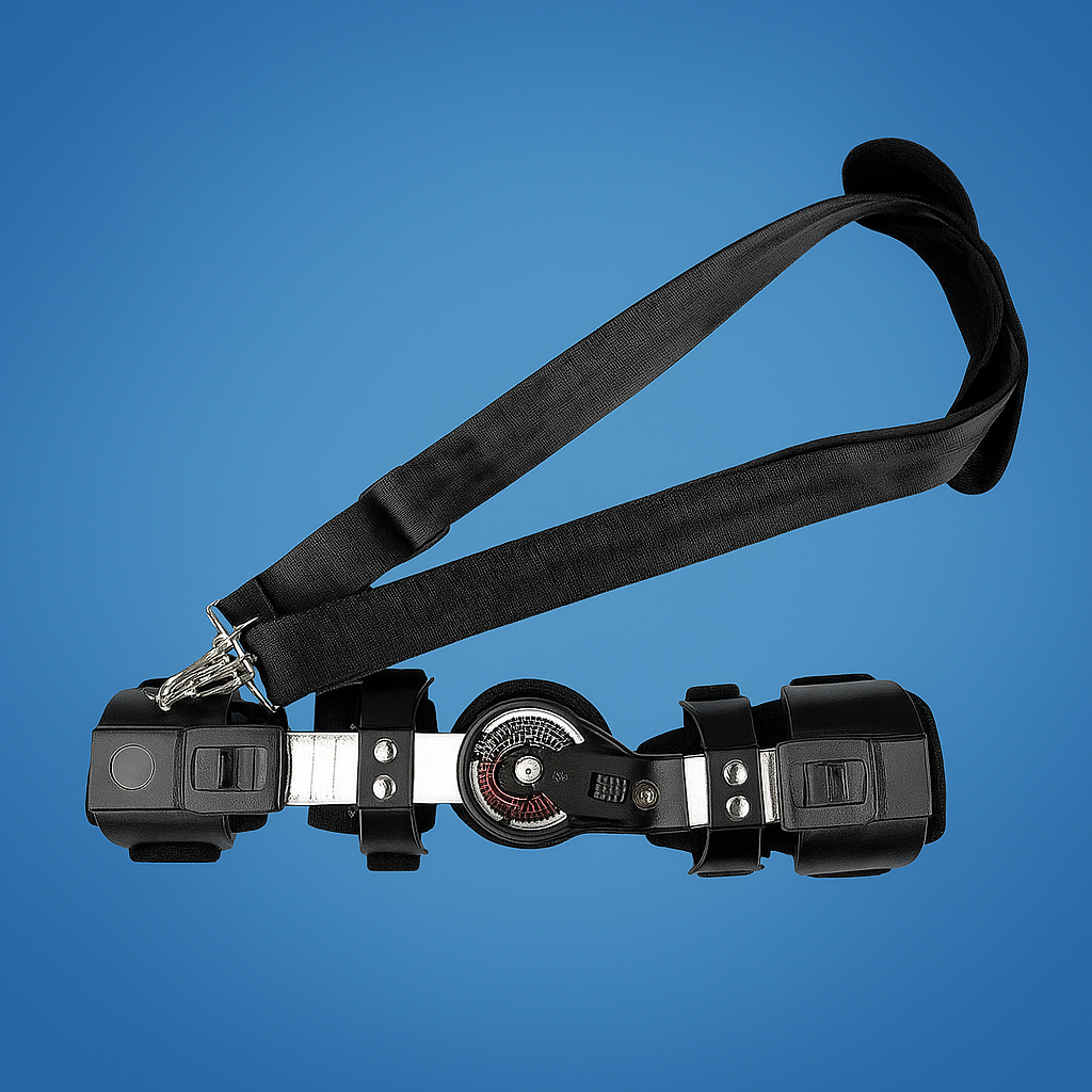 Justerbar ROM-dial – Mykt pustende materiale – Komfort hele dagen for smertelindring og restitusjon Norvo