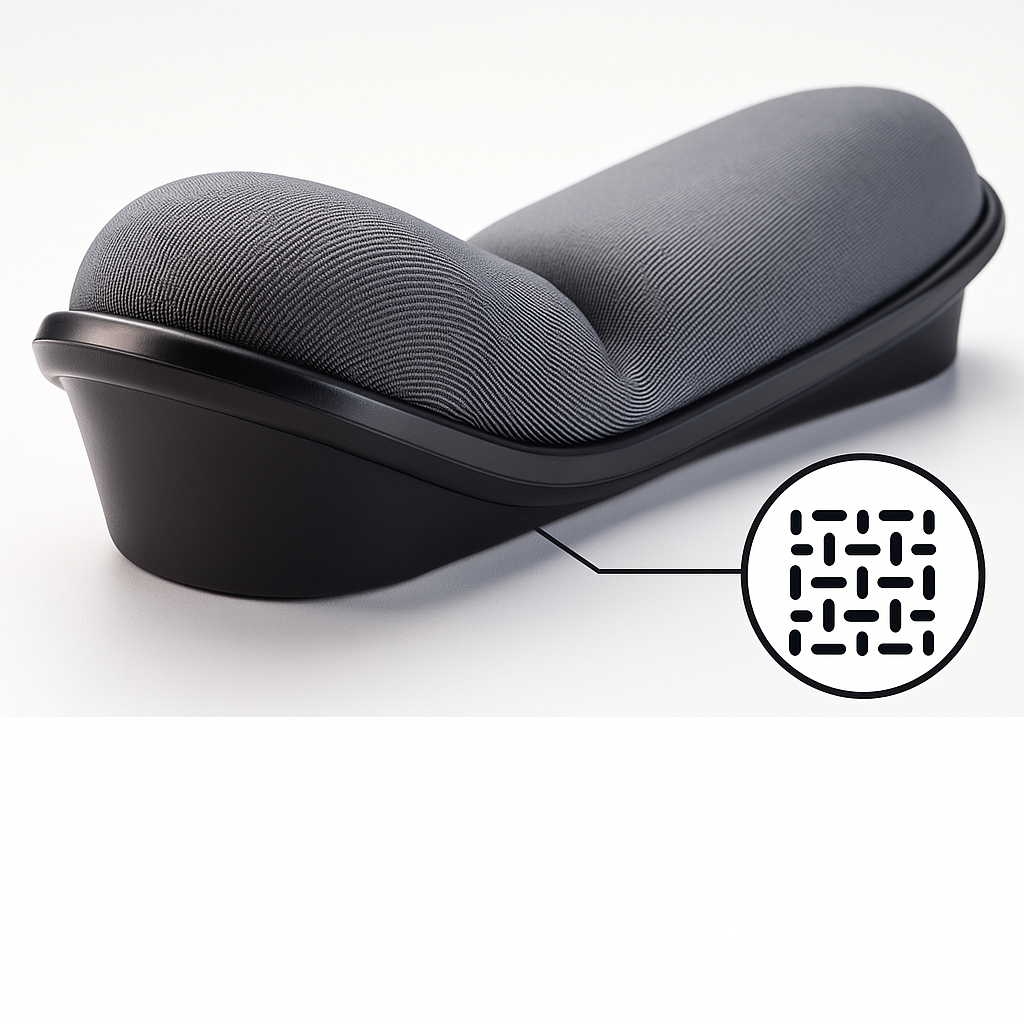 Smerte Lindring Støtte – Minne Skum Polstret Antiskli – Kontor og Gaming Norvo