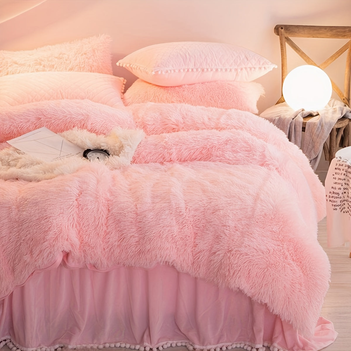 Norvo | Tre-dels fløyels sengetøy sett med fløyelsfinish