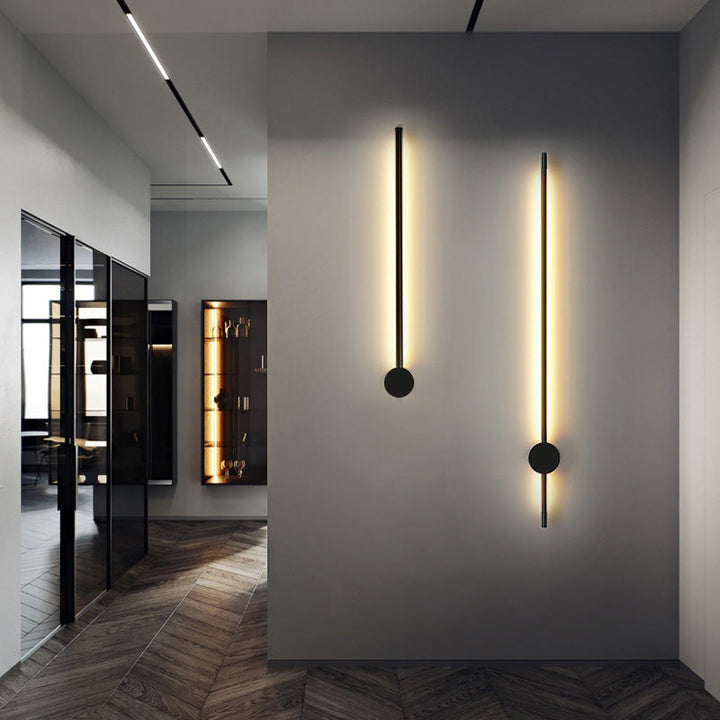 Slim Tube Formet Vegglampe Moderne Metall Stue LED Vegglampe Fixture | Norvo