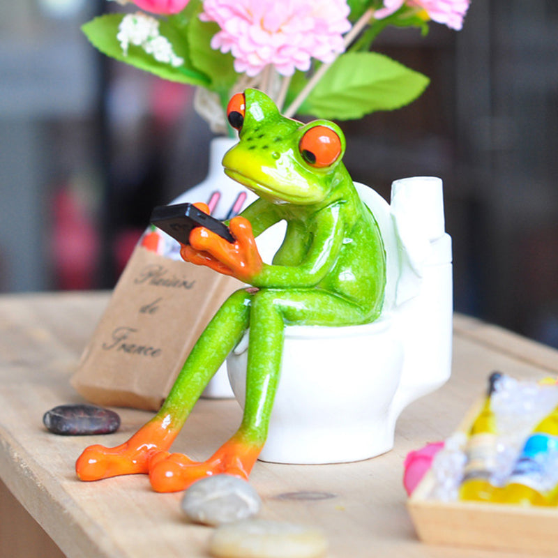 Norvo | Festival Frog Resin Crafts Frog Pastoral Ornament