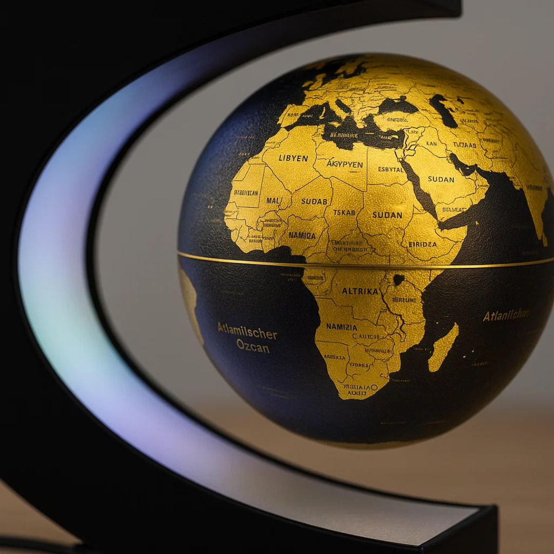 Norvo | AstroGlobe LED Verdens Globe – Flytende Globe Lampe med Magnetisk Oppheng
