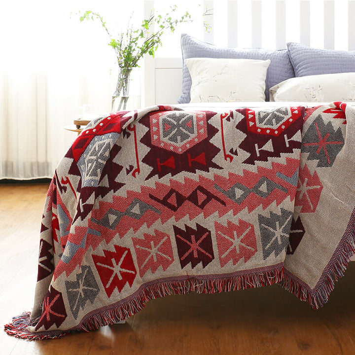 Bohemske strikkede kaster for sofasmykke | Norvo