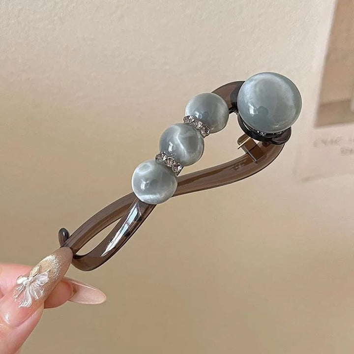 Norvo | Elegant Rose Pearl Twist Hårnål