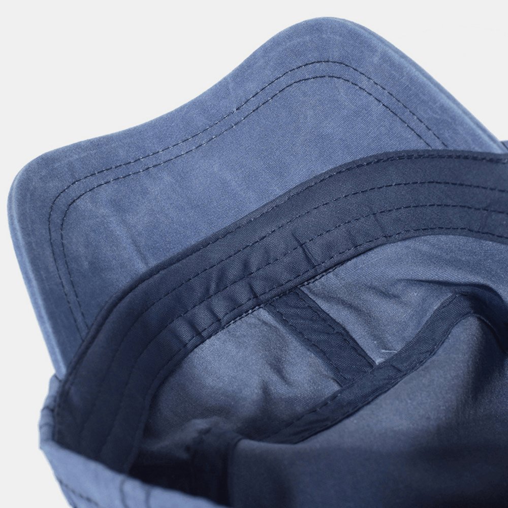 Norvo | Justerbar Vasker Bomull Militær Flat Caps for Menn – Klassisk Hær Stil Hatt