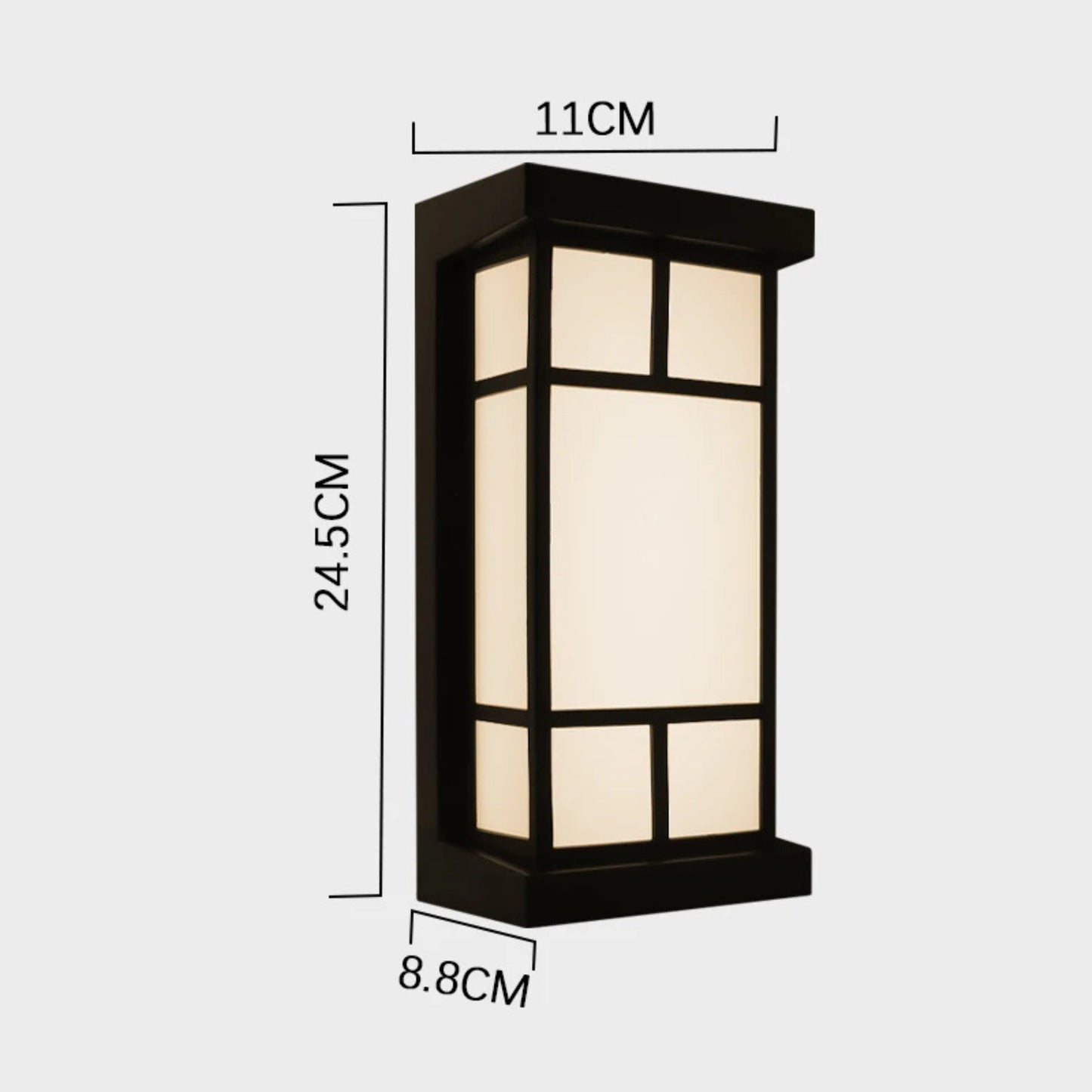 Norvo | LumeRadar – Moderne LED Utendørs Vegglampe med IP65 Vanntett & Bevegelsesradarsensor