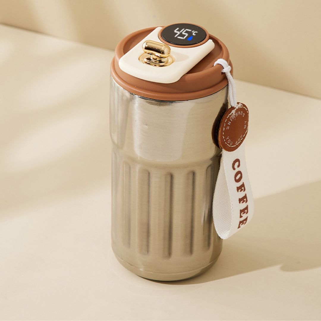 Norvo | Kopp i rustfritt stål med LED-temperaturdisplay 450 ML