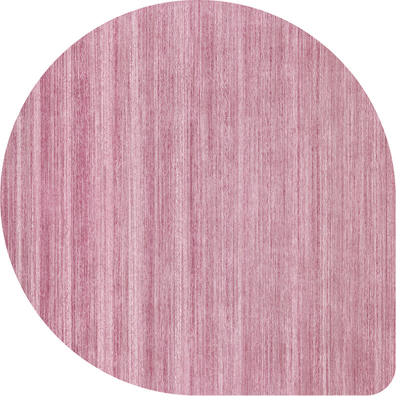Norvo | Uregelmessig Form Solid Farge Teppe Flerfarget Enkel Teppe Kjemisk Fiber Blend Antiskli Baksiden Innendørs Teppe for Dekorasjon
