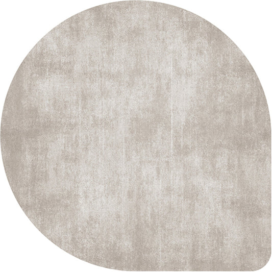 Norvo | Uregelmessig Form Solid Farge Teppe Flerfarget Enkel Teppe Kjemisk Fiber Blend Antiskli Baksiden Innendørs Teppe for Dekorasjon