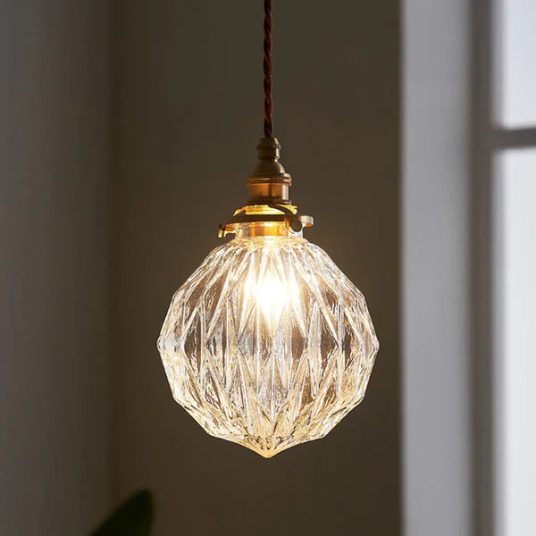 GlobeLight - Industriell Pendellampe med Klar Glasshus Norvo