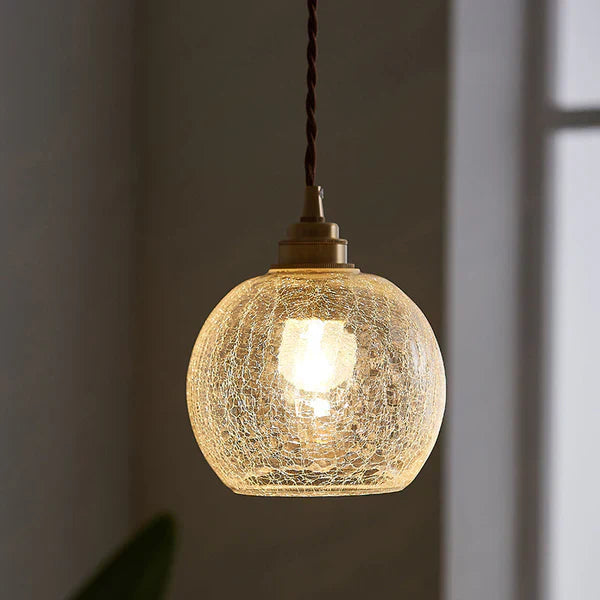 GlobeLight - Industriell Pendellampe med Klar Glasshus Norvo