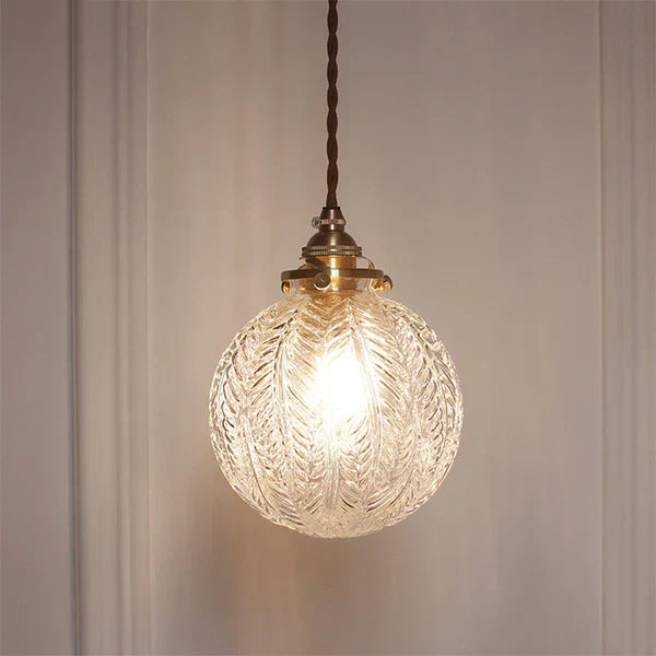 GlobeLight - Industriell Pendellampe med Klar Glasshus Norvo