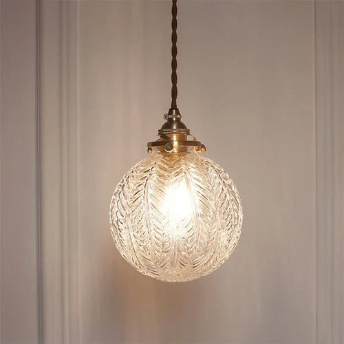 GlobeLight - Industriell Pendellampe med Klar Glasshus Norvo