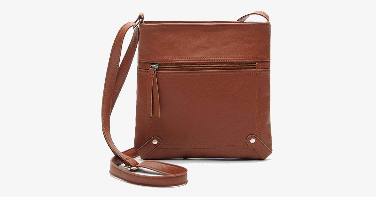 Norvo | Crossbody Messenger Bag - Laget av PU-lær - Høy kvalitet - Multifunksjonelle vesker