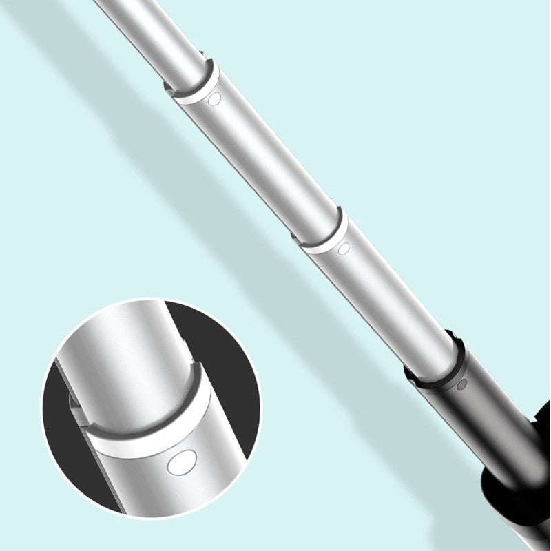 Norvo | Selfie Stang Stativ, med Lys, Avtakbar Bluetooth Fjernkontroll & 6 Nivåer for Høydejustering