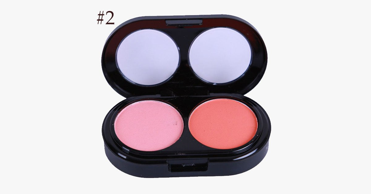 Norvo | 2 Farger Blush Palette – Gi en rosafarget glød til kinnene dine