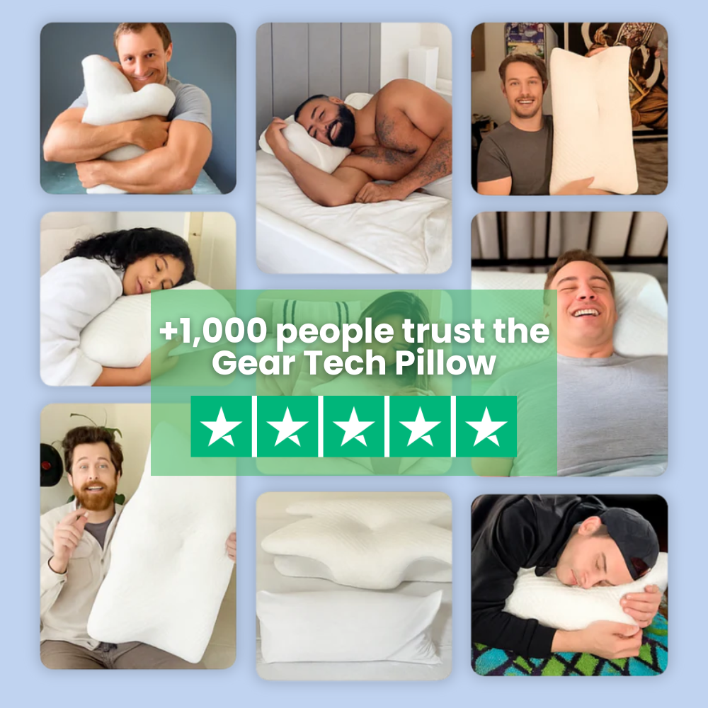 Norvo | Anti-Snorke Pute | Ergonomisk Nakke- og Hode Støtte | Hvit