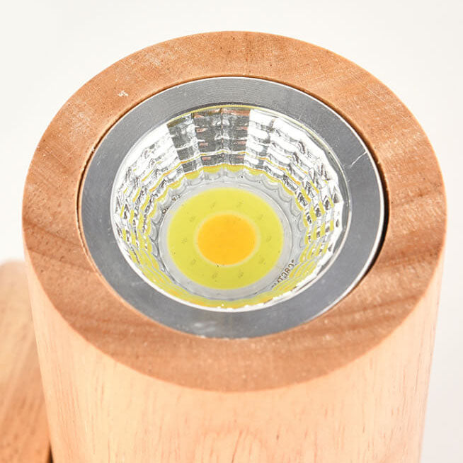 Norvo | Moderne enkel varm massiv tre strippet dobbel hode LED vegglampe