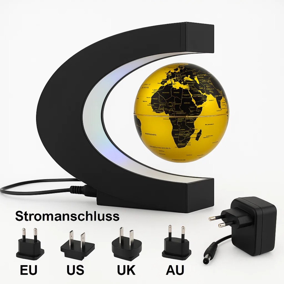 Norvo | AstroGlobe LED Verdens Globe – Flytende Globe Lampe med Magnetisk Oppheng